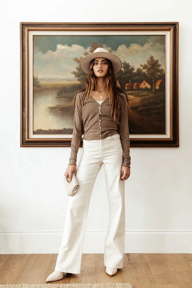 Promo ✔️ Tops Vero Moda Ryann Top In Brown - FINAL SALE 😀 3 Tops Vero Moda Ryann Top In Brown - FINAL SALE