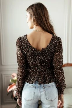 PROMESA Daryl Floral Top - FINAL SALE