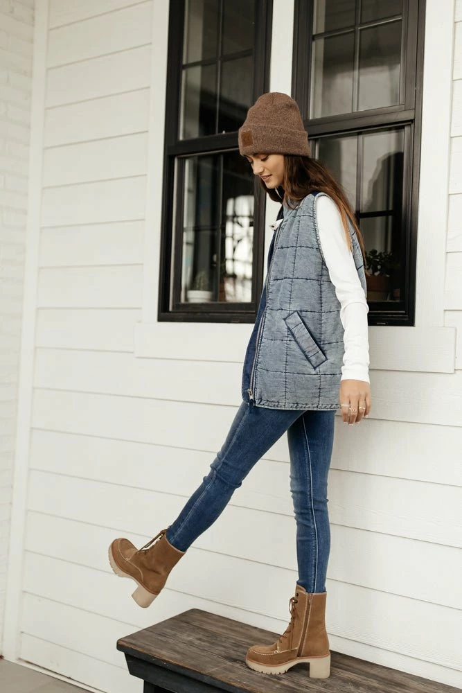 Buy ❤️ ODDI Acid Wash Quilted Vest - FINAL SALE 😍 7 ODDI Acid Wash Quilted Vest - FINAL SALE