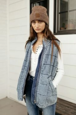 Buy ❤️ ODDI Acid Wash Quilted Vest - FINAL SALE 😍 18 ODDI Acid Wash Quilted Vest - FINAL SALE