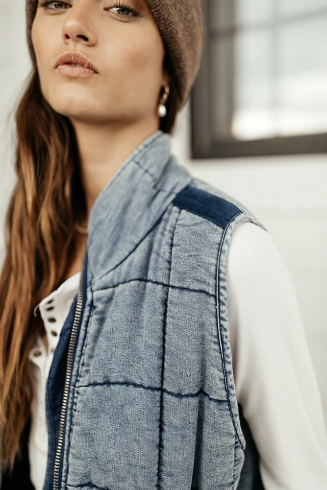 Buy ❤️ ODDI Acid Wash Quilted Vest - FINAL SALE 😍 3 ODDI Acid Wash Quilted Vest - FINAL SALE