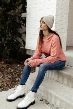 New ✨ WORUI Sale Rhonda Mock Neck Top In Coral ❤️ 13 WORUI Sale Rhonda Mock Neck Top In Coral