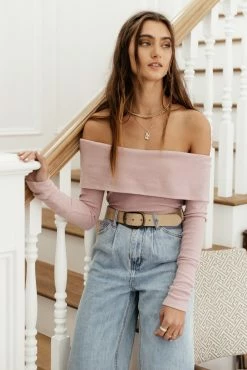 SINA Claire Top In Lavender - FINAL SALE Tops