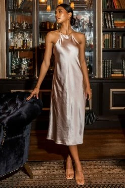 Cheapest ๐ DRESS FORUM Brynn Midi ๐ Dress In Orange - FINAL SALE ๐ 23 DRESS FORUM Brynn Midi Dress In Orange - FINAL SALE