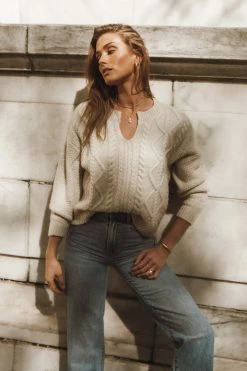 Vero Moda Reese Sweater In Grey Tops