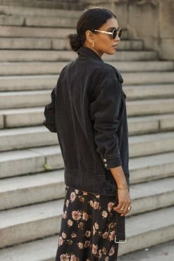 QIZHEN Marcello Denim Moto Jacket - FINAL SALE