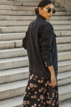 QIZHEN Marcello Denim Moto Jacket - FINAL SALE