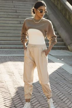 Best deal ✔️ AARON & AMBER Sahara Vegan Leather Joggers - FINAL SALE ⌛ 12 AARON & AMBER Sahara Vegan Leather Joggers - FINAL SALE