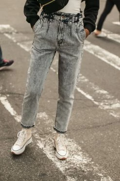 KANCAN Bohme Maureen Mom Jeans In Light Wash - FINAL SALE