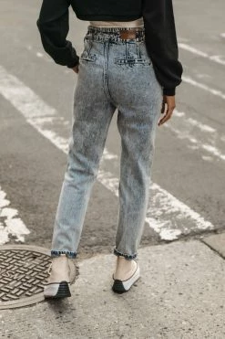 KANCAN Bohme Maureen Mom Jeans In Light Wash - FINAL SALE