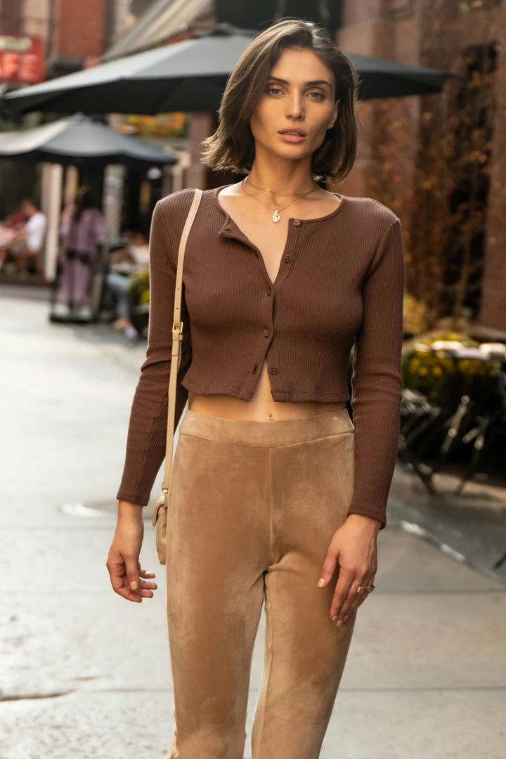 Cheap โญ LUSH CLOTHING Bronte Cropped Cardigan In Brick - FINAL SALE ๐ 5 LUSH CLOTHING Bronte Cropped Cardigan In Brick - FINAL SALE