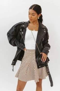 QIZHEN Marcello Denim Moto Jacket - FINAL SALE