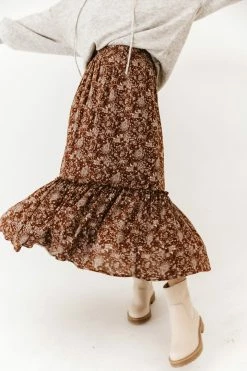 LAKE FLOWER FASHION Ilene Midi Skirt - FINAL SALE
