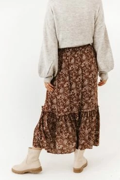 LAKE FLOWER FASHION Ilene Midi Skirt - FINAL SALE