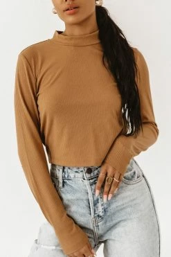 Vero Moda Aurelie Top In Camel - FINAL SALE