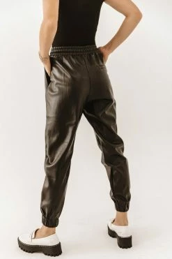 Best deal ✔️ AARON & AMBER Sahara Vegan Leather Joggers - FINAL SALE ⌛ 15 AARON & AMBER Sahara Vegan Leather Joggers - FINAL SALE