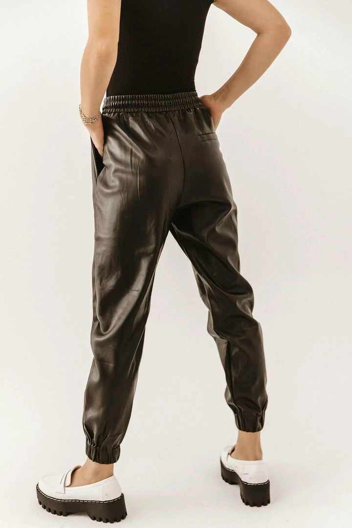 Best deal ✔️ AARON & AMBER Sahara Vegan Leather Joggers - FINAL SALE ⌛ 8 AARON & AMBER Sahara Vegan Leather Joggers - FINAL SALE