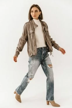 STACCATO Rory Utility Jacket In Mocha - FINAL SALE