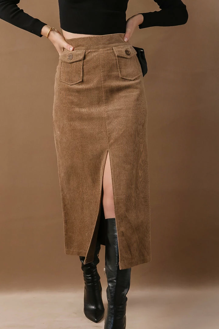 Best Sale 🛒 LISTICLE Ninette Maxi 👗 Skirt In Mocha - FINAL SALE 👍 1 LISTICLE Ninette Maxi Skirt In Mocha - FINAL SALE