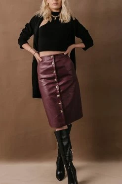 AARON & AMBER Constance Midi Skirt - FINAL SALE