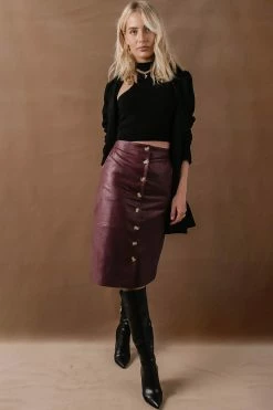 AARON & AMBER Constance Midi Skirt - FINAL SALE