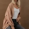 SINA Mariana Cardigan In Coral - FINAL SALE