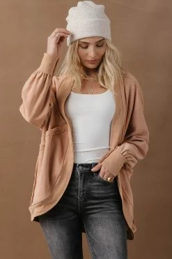 SINA Mariana Cardigan In Coral - FINAL SALE