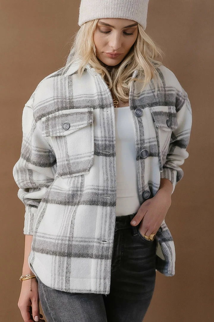 Brand new โญ Vero Moda Wren Plaid Shacket - FINAL SALE ๐ 6 Vero Moda Wren Plaid Shacket - FINAL SALE