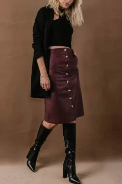 AARON & AMBER Constance Midi Skirt - FINAL SALE