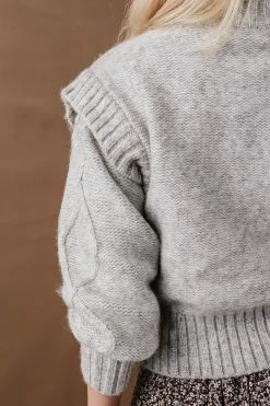 Vero Moda Helga Cable-Knit Sweater In Brown