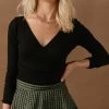LUSH CLOTHING Harley Ribbed Top In Black - FINAL SALE