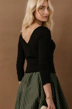 Best Sale ๐งจ LUSH CLOTHING Harley Ribbed Top In Black - FINAL SALE ๐ 12 LUSH CLOTHING Harley Ribbed Top In Black - FINAL SALE