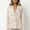 AARON & AMBER New Arrivals Romaine Blazer In Ivory