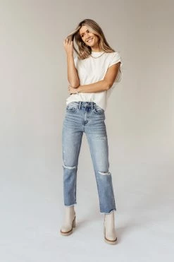 Budget ✔️ PLASTIC Vervet Beverley Straight Leg Denim- FINAL SALE ❤️ 29 PLASTIC Vervet Beverley Straight Leg Denim- FINAL SALE