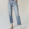 PLASTIC Vervet Beverley Straight Leg Denim- FINAL SALE