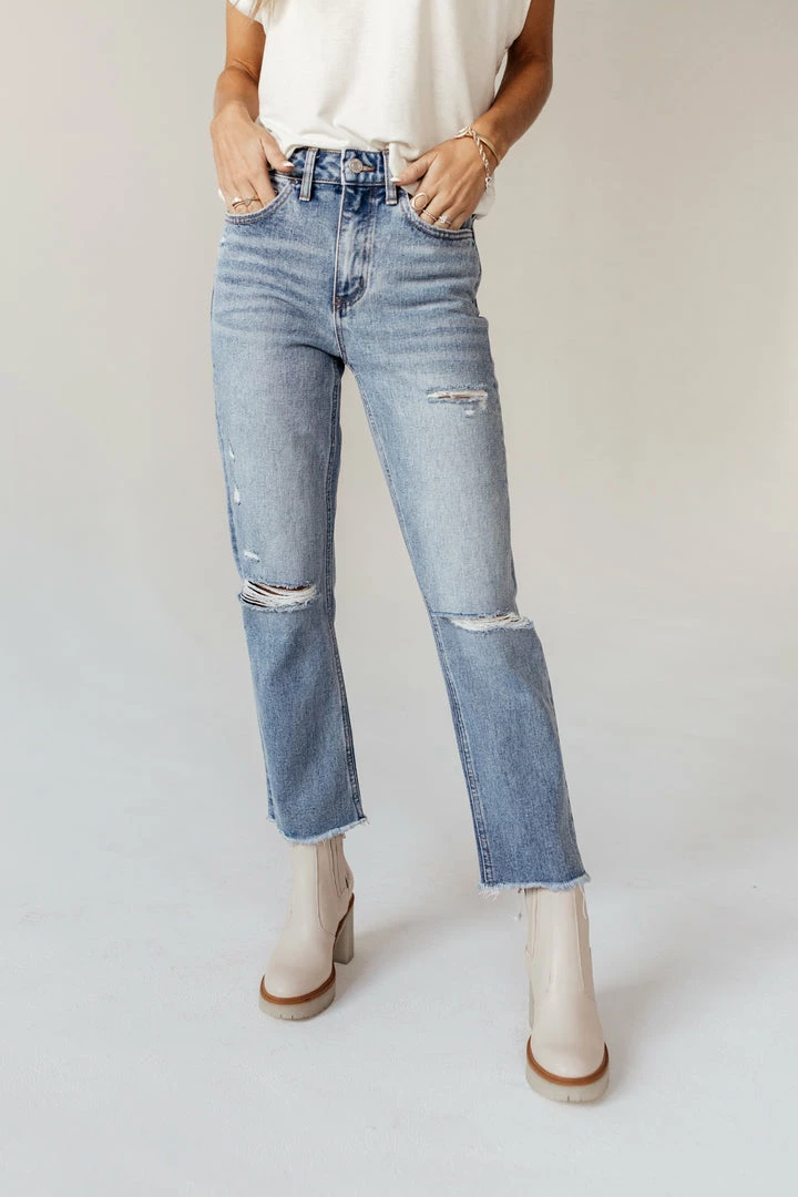 Budget ✔️ PLASTIC Vervet Beverley Straight Leg Denim- FINAL SALE ❤️ 1 PLASTIC Vervet Beverley Straight Leg Denim- FINAL SALE