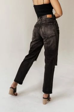 KANCAN Bentley Distressed Straight Leg Denim- FINAL SALE