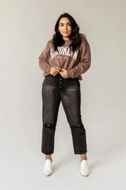 KANCAN Bentley Distressed Straight Leg Denim- FINAL SALE