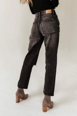 KANCAN Bentley Distressed Straight Leg Denim- FINAL SALE