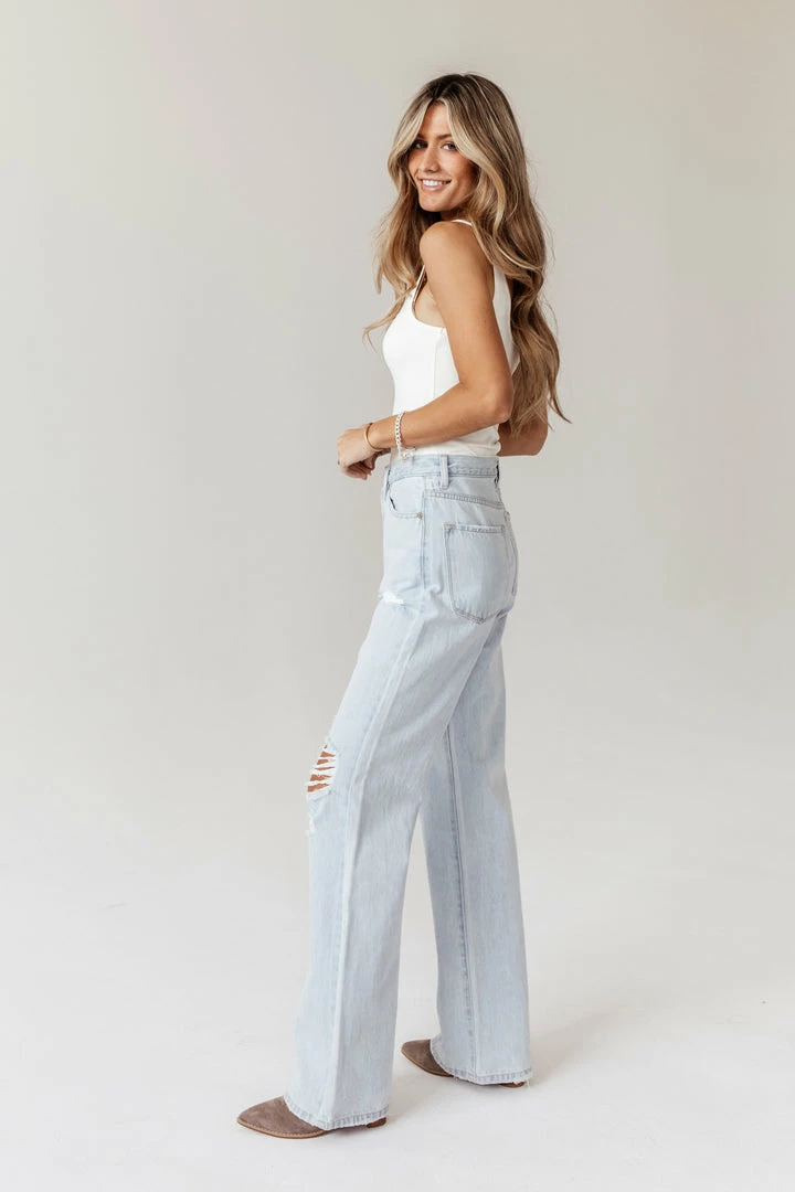 Best reviews of 😍 KANCAN Skyscraper Wide Leg Denim In Light Wash - FINAL SALE 😀 3 KANCAN Skyscraper Wide Leg Denim In Light Wash - FINAL SALE