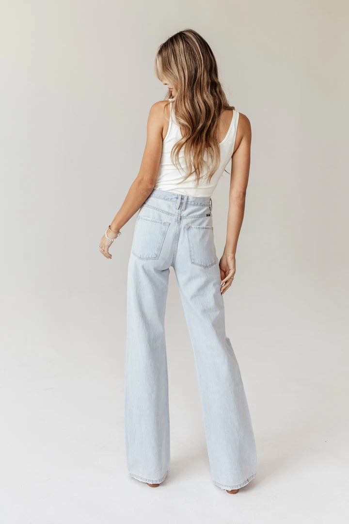 Best reviews of 😍 KANCAN Skyscraper Wide Leg Denim In Light Wash - FINAL SALE 😀 5 KANCAN Skyscraper Wide Leg Denim In Light Wash - FINAL SALE