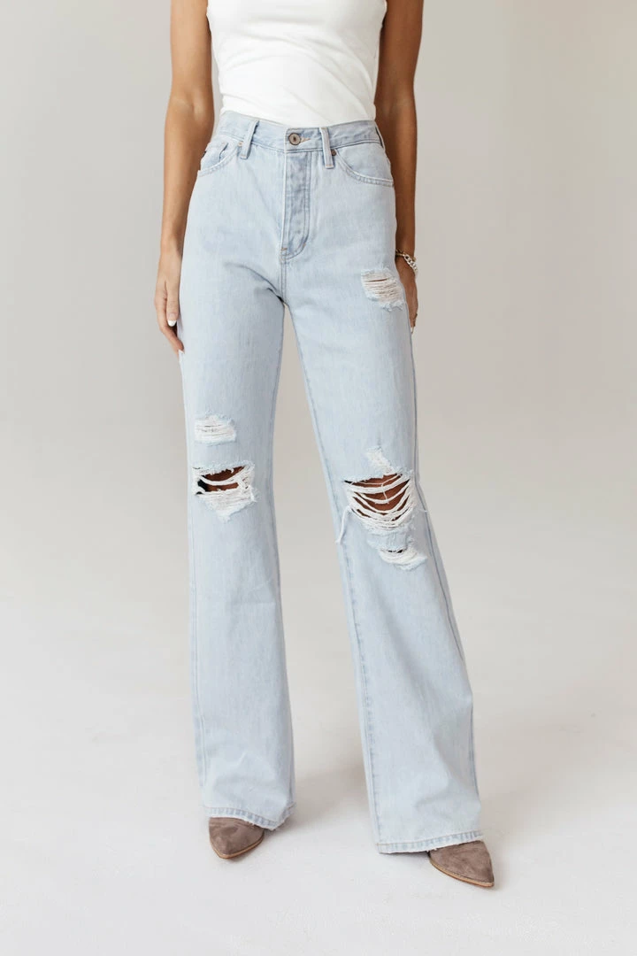 Best reviews of 😍 KANCAN Skyscraper Wide Leg Denim In Light Wash - FINAL SALE 😀 1 KANCAN Skyscraper Wide Leg Denim In Light Wash - FINAL SALE