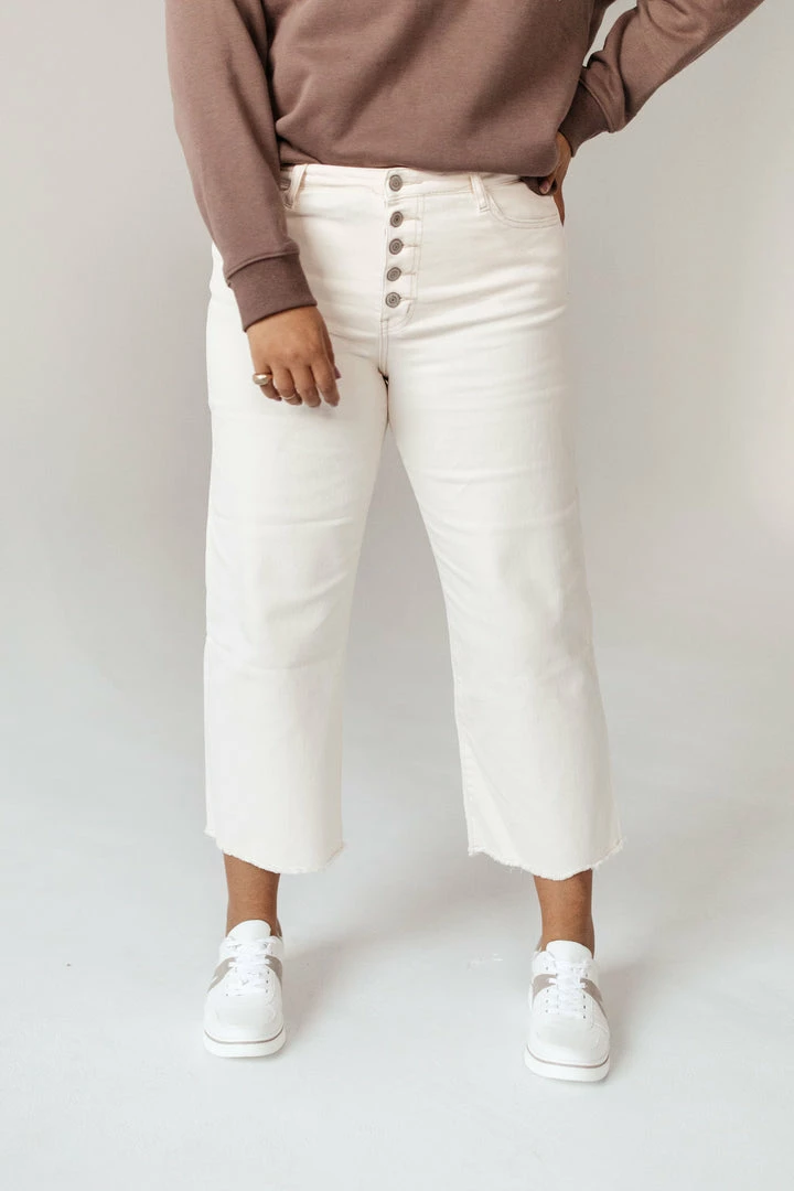 Hot Sale 👍 PLASTIC Flying Monkey Delia Wide Leg Denim 🥰 8 PLASTIC Flying Monkey Delia Wide Leg Denim