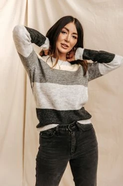 Vero Moda Elenore Striped Sweater In Mustard - FINAL SALE