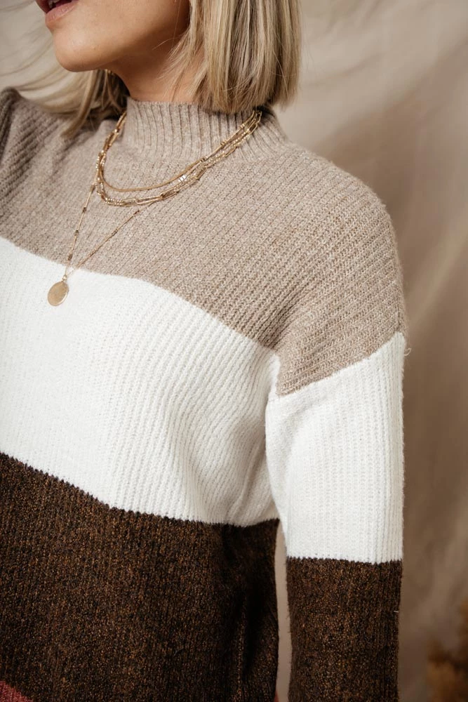 Promo 🔥 STACCATO Colorblock Turtleneck Sweater - FINAL SALE 👍 5 STACCATO Colorblock Turtleneck Sweater - FINAL SALE