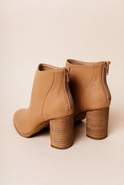 FREE SOUL/MIRACLE MILE Alexis Heeled Boots In Nude - FINAL SALE