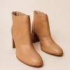 FREE SOUL/MIRACLE MILE Alexis Heeled Boots In Nude - FINAL SALE