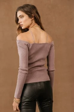 SINA Sheila Open Shoulder Top In Black - FINAL SALE