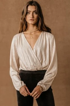 DRESS FORUM Olivia Holiday Bodysuit In Nude