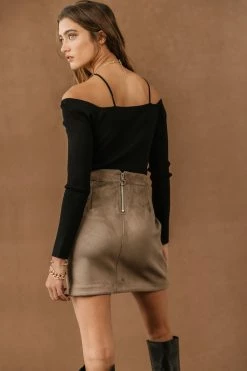 SINA Sheila Open Shoulder Top In Black - FINAL SALE